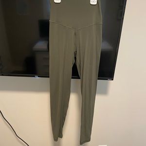 Aerie: offline by aerie real me high waited legging. Colour olive. Size small